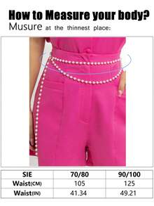 1 chiếc Dây chuyền toàn thân trang trí gợi cảm hai lớp đính ngọc trai giả màu trắng dành cho nữ Thích hợp để đeo hàng ngày trong lễ Halloween, Mùa thu, Halloween - trắng - Xem 7