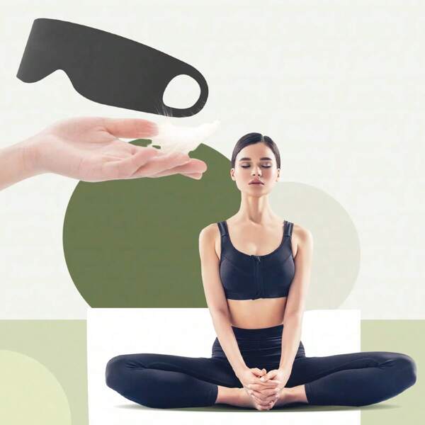 1 pièce Masque pour les yeux de sport de yoga et de méditation, masque protecteur pour les yeux, masque de sport pour les yeux, masque stéréo pour les yeux avec fixation élastique aux oreilles, respirant, pour hommes et femmes