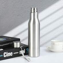 1 个 750ml/1000ml、25.3oz/33.8oz 316 不锈钢水瓶，男女通用便携式户外运动水杯，简易大容量徒步水瓶带手柄（非保温瓶） - 彩色 - 查看 8