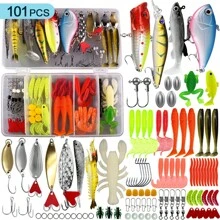 OPQ Lure Fishing Bait Kit, Suitable For Saltwater And Freshwater