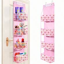 1pc 4/6 Layer Over The Door Hanging Organizer Cosmetics Wall Hanging Storage Organizerfor Nursery Bathroom Closet Bedroom Dorm