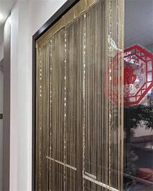 100cmX200cm Decorative Door String Curtain Beads Wall Panel Fringe Window Room Divider Blind For Wedding Coffee House Parts Door Divider Beads Tassel Screen Decoration (Colorfull 25) - 金色 - 查看 4