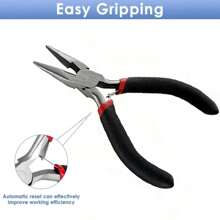 5 Packs Jewelry Pliers Set, Jewelry Making Tools With Needle ,Round ,Chain ,Bent Nose Pliers/Zipper Pliers, Jewelry Making Supplies Repair/ Cut Kits For Crafting
