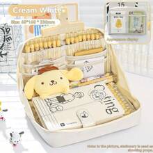 1pc 12-Layer Large Capacity Small Item Storage Bag, Elementary/Middle School Students Stationery Box, Minimalist Multi-Function Pencil Case, Student Pencil Box, Learning Stationery, Accessory Storage Bag, Middle School Student Stationery Bag, Student Pencil Case, Pencil Bag, Student Prize, Back To School Stationery Supplies Bag For School School Accessories School Stuff