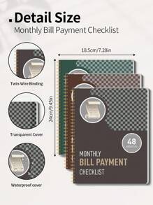 Trees 1pc Budget Plan - Monthly Finance Organizer With Expense Tracking Notes Designed To Effectively Manage Your Money, Undated Financial Plan/Ledger, Ready To Start - A5 Size School Supplies, Back To School