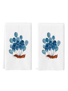 2件套腊肠犬装饰礼品套装，包含一条腊肠犬图案厨房毛巾和一块洗碗布，乡村风格厨房抹布，可作洗碗巾、茶巾、厨房擦干布，适用于厨房、餐厅、餐桌。 - 白色 - 查看 4