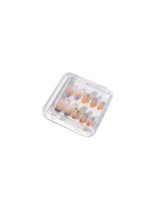 Caixa de armazenamento para armadura de 1/4 peças, caixa de joias com tampa articulada, caixa transparente para nail art, prateleira feita à mão, caixa de exposição de mesa, caixa de embalagem para produto acabado