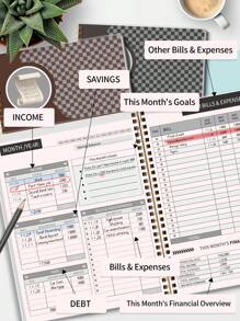 Trees 1pc Budget Plan - Monthly Finance Organizer With Expense Tracking Notes Designed To Effectively Manage Your Money, Undated Financial Plan/Ledger, Ready To Start - A5 Size School Supplies, Back To School