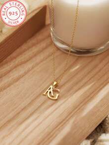 A Piece Of 925 Silver Custom Personalized English Name, Fashionable And Simple Personalized Necklace Pendant, Suitable For Going Out And Travel Wear Fashion Jewelry