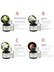 1pc Flameless Fragrance Diffuser, Long-Lasting Jasmine Essential Oil Home Decor Air Freshener (Reference Image 7, Scent Randomly Sent, Black Or Transparent Bottle Randomly Sent) - Multicolor - View 12