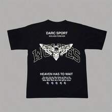 DARC WOES DEATH MOTH OVERSIZED UNI Workout Wo T-Shirts Cotton Hip Hop Casual Shirts Gym Fitness Top220G Pure Cotton T-Shirt - Comfort All Day Long, The Perfect Birthday Gift, An I Choice For And Family Tops - màu đen - Xem 1