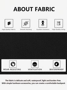 防盗铆钉尼龙背包，女士钱包，多功能时尚日常包，多口袋轻便旅行包，大容量简约背包，便捷背包，适合学生、护士、教师、商务人士、旅行、通勤、购物、办公、约会、徒步、训练、工作，生日礼物、节日礼物，背包 - 黑色 - 查看 6