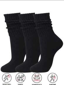 1/2/4 pares de meias femininas de malha de cor sólida, meias brancas cano alto, meias dobradas empilhadas, meias justas femininas, meias esportivas adequadas para todas as estações, tamanhos 36-43