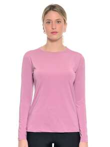 WOMEN'S LONG SLEEVE T-SHIRT WITH UV50 PROTECTION - Rose - View 2