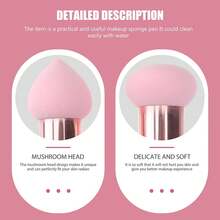 1/3 Packs Makeup Sponge Foundation Make-Up Beauty Mix Dry And Wet Makeup Concealer Egg Brush Eye Cover Stick Powder Puff With Handle - Multicolor - View 4