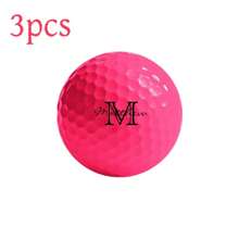 Personnalisé 3/6 pièces, Balle de golf moderne texte personnalisé en couleur, Cadeau de fête des pères, Noël, Six couleurs au choix, Distance et précision améliorées, Parfait pour les golfeurs, Accessoires de golf/Golf haute performance/Idéal pour anniversaires, Nouvel An, Saint-Valentin