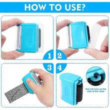 Address Blocker Wide Roller Stamp - Confidential Data Defender With 3-Pack Refills For Anti Theft And Privacy Safety (Blue Stamp + 3 Refills) - 3 Refills - View 9