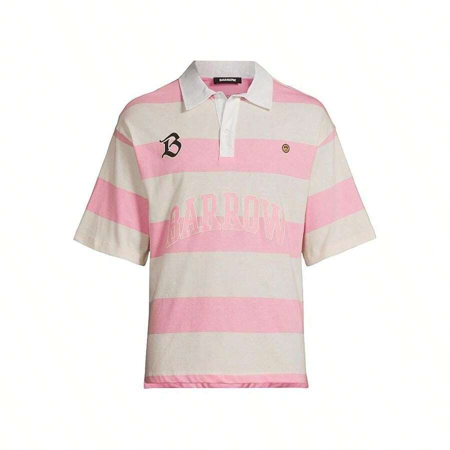 Barrow Rugby Cotton Polo Shirt - PRISM PINK - View 1