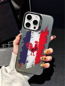 旅行款 1 件法国国旗图案保护手机壳，适用于 16/7/8/11/12/13/14/15，适用于三星/Redmi/OPPO/Vivo/Honor