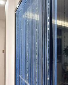 100cmX200cm Decorative Door String Curtain Beads Wall Panel Fringe Window Room Divider Blind For Wedding Coffee House Parts Door Divider Beads Tassel Screen Decoration (Colorfull 25) - 天藍色 25 - 查看 3