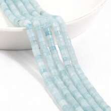 Pierres naturelles de 4x2 mm - Howlite, Agate, Quartz, Jaspe. Perles en forme de cylindre tube pour la fabrication artisanale de bracelets, colliers et accessoires de bijouterie DIY pour femmes