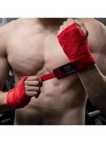 2 Peças de Ataduras Elásticas de MMA para Boxe, Ataduras de Mão de Treinamento de Fibra de Poliéster Universal, Luvas Protetoras Profissionais de Esportes para Homens e Mulheres
