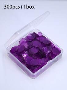 300pcs Clear Bingo Markers, Bingo Chips Game Tokens, 19mm/0.75 Inch Diameter, PVC, Bulk, Raffle Tickets, Bingo Dogs, Lottery Tickets, Bingo ChiMonopoly,Bingo And Friends,Game Chips