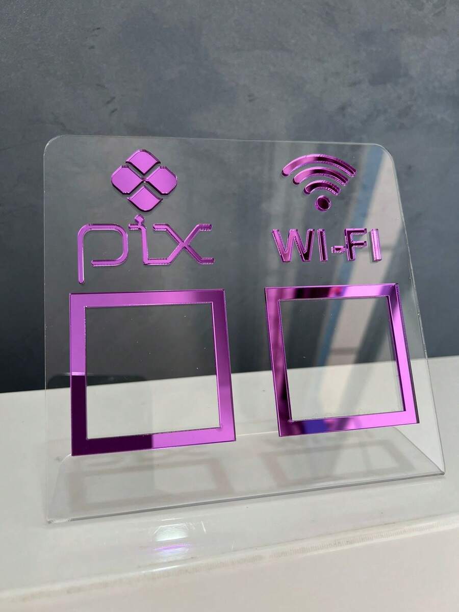 Pix Display Board Table Counter PIX And WI-FI - 水晶與紫丁香 - 查看 1