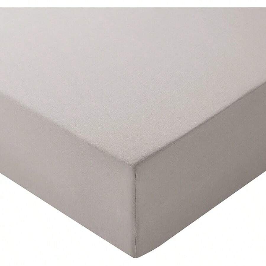 Basics Soft Microfibre King Fitted Sheet, Deep Pocket 12 Inch (30 Cm), Black - Light Grey - View 1