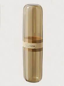 1pc Travel Toothbrush Cup, Portable Toothbrush Cup Teeth Set Storage Box, Travel Essentials - Includes Travel Size Rinse Cup And Transparent Storage Box, Ideal For Travel, Vacation, Back To School - Multicolor - View 8