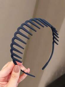 2 Stück einfache Haarreifen für Damen mit großer gewellter Form, Make-up Stirnband, Kunststoff Haarreifen mit eleganter Optik, Haaraccessoire Halloween, Haarband Stirnband für Frauen, Haaraccessoires, Diademe