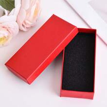 1pc Watch Box With Sponge Lid And Bottom, Jewelry Gift Box For Birthday Present