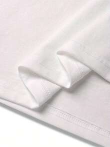 Front Vintage Housewife Pattern Print Round Collar Short Sleeve T-Shirt Top Comfortable Breathable Fabric Leisure Sports Style Men 100% Cotton Street Wear T-Shirt (Choose A Larger Size To Get A Loose Effect) - White - View 4