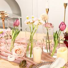 Tomnk 24/36/48/72pcs Clear Glass Cylinder Vases, 4, 6, 8, 10 Inch Tall Cylinder Vases For Centerpieces, Glass Flower Vase Floating Candle Holder Vase For Table Shelf, Party, Wedding, Home Decor, Spring Decor, Garden Decor, Mother's Day Decor, Ideal Mother's Day Gift - 透明 - 查看 8