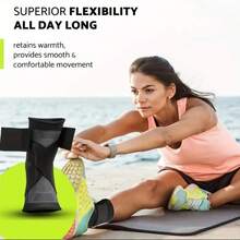 Ankle Support Brace, Adjustable Compression, High Elasticity, Polyester Fiber, Zipper Closure, Hand Wash, Unisex Fitness, Weightlifting, Sports, Hiking Ankle Protector - Red - View 3