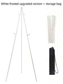 1pc 63" Easel Stand For Wedding Sign,Iron Folding Easel Display Stand,Welcome Poster Stand,Collapsible Tripod Design,Display Easel Stand With Storage Bag,Foldable Portable Ground Easel,Wedding Photo Frame KT Board Advertising Floor Stand,Portable Display Stand - Multicolor - View 11
