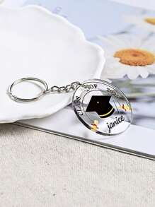 Personnaliser les porte-clés de la saison de remise des diplômes, concevoir des porte-clés en acrylique et en métal, cadeaux personnalisés pour les couples, les amis et les anniversaires