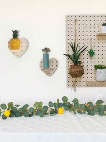 1 peça de guirlanda/trepadeira artificial vibrante de limão com folhas verdes de eucalipto e plantas artificiais de limão amarelo, simulação de trepadeira de limão multifuncional de plástico faça você mesmo, adequada para festas de fim de ano, jardins ao ar livre, lareiras, pátios, decorações de casamento, decoração de casa sazonal, flores artificiais | Presente de Natal