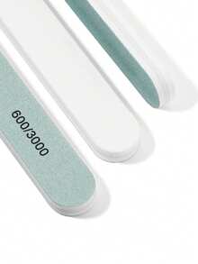 NailShine 20片装指甲抛光块套装，指甲抛光块，适用于天然指甲和亚克力指甲，抛光器，指甲打磨抛光，指甲亮泽锉刀，天然指甲护理工具，600/3000目