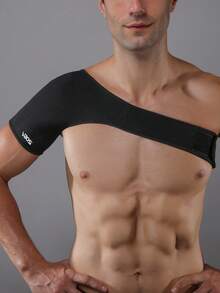 VBOSI 1 Piece Adjustable Shoulder Support Brace – Compression Sleeve For Rotator Cuff For Men & Women Gym Gym Accessories - Black - View 3