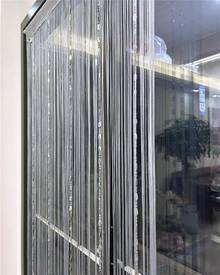 100cmX200cm Decorative Door String Curtain Beads Wall Panel Fringe Window Room Divider Blind For Wedding Coffee House Parts Door Divider Beads Tassel Screen Decoration (Colorfull 25) - 銀色 - 查看 3