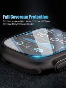 4 Pacotes de Protetor de Tela de Vidro Temperado para Apple Watch Ultra 2 49mm - HD Anti-Queda, Anti-Impressão Digital, Resistente a Arranhões