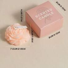 1 pièce Bougie façonnée en forme florale, bougie à la cire de soja d'esthétique botanique, bougie minimaliste faite main, décor adapté pour la maison, le spa, le yoga, l'anniversaire, le mariage, les cadeaux de fête, l'art, le blanc, la décoration de la chambre, le cadeau de remise des diplômes