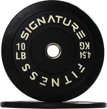 Fitvids  Bumper Plates, 2" Weight Plates For Strength Training &Amp; Weightlifting, Pairs, Sets Or Sets With 7FT Barbell, Multiple Options - 10 Lbs - View 1