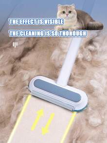 Este cepillo de pelo multifuncional es una herramienta perfecta para limpiar el pelo de gatos y perros. Es un quitapelos de tres en uno apto para eliminar el pelo de mascotas de sofás, alfombras, ropa y camas.