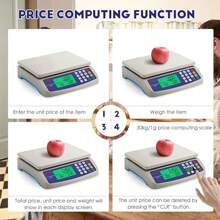 1 Peça 30Kg/1G Precisão Lcd Balança Digital Balança Eletrônica Balança De Peso Plástico Precisão Precisão Balança De Peso Alimentos Escalas