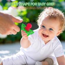 1 pezzo Gel per dentizione del bambino in silicone con cartone animato, morso anti-morso per bambini, barretta da masticare per denti, stabilizzatore per denti, ciuccio, mordere divertente