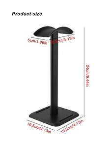 多功能电脑耳机支架头戴式游戏耳机支架铝合金万向支架桌面简约网吧电竞耳机展示架收纳 - 彩色 - 查看 7