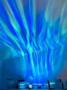 1pc Northern Galaxy Aurora Projector With 14 Lighting Effects, 2-In-1 LED Star Projector With Remote Control And Nebula Lamp, For Bedroom/Gaming Room/Home Theatre/Ceiling/Birthday/Party Night Light Projector