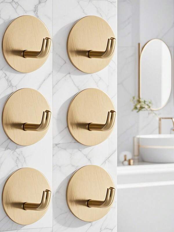 Ganchos Adesivos, Ganchos para Toalha e Roupão, Ganchos de Parede em Aço Inoxidável Escovado, Para Pendurar Roupões de Banho, Esponjas no Banheiro e no Quarto, Acessórios de Ganchos, Ganchos Auxiliares, Ganchos de Alta Resistência. Para Pendurar Casacos, Roupas, Plantas, Ferramentas de Jardinagem, Utensílios de Cozinha, Panelas, Utensílios, Colheres, Chapéus, Toalhas, Suporte de Ganchos para Pendurar na Parede. Para seu Quarto, Chuveiro, Sala de Aula, Garagem, Apartamento, Dormitório de Faculdade, Armários, Geladeira, Organizador e a Maioria dos Tipos de Decoração de Sala.